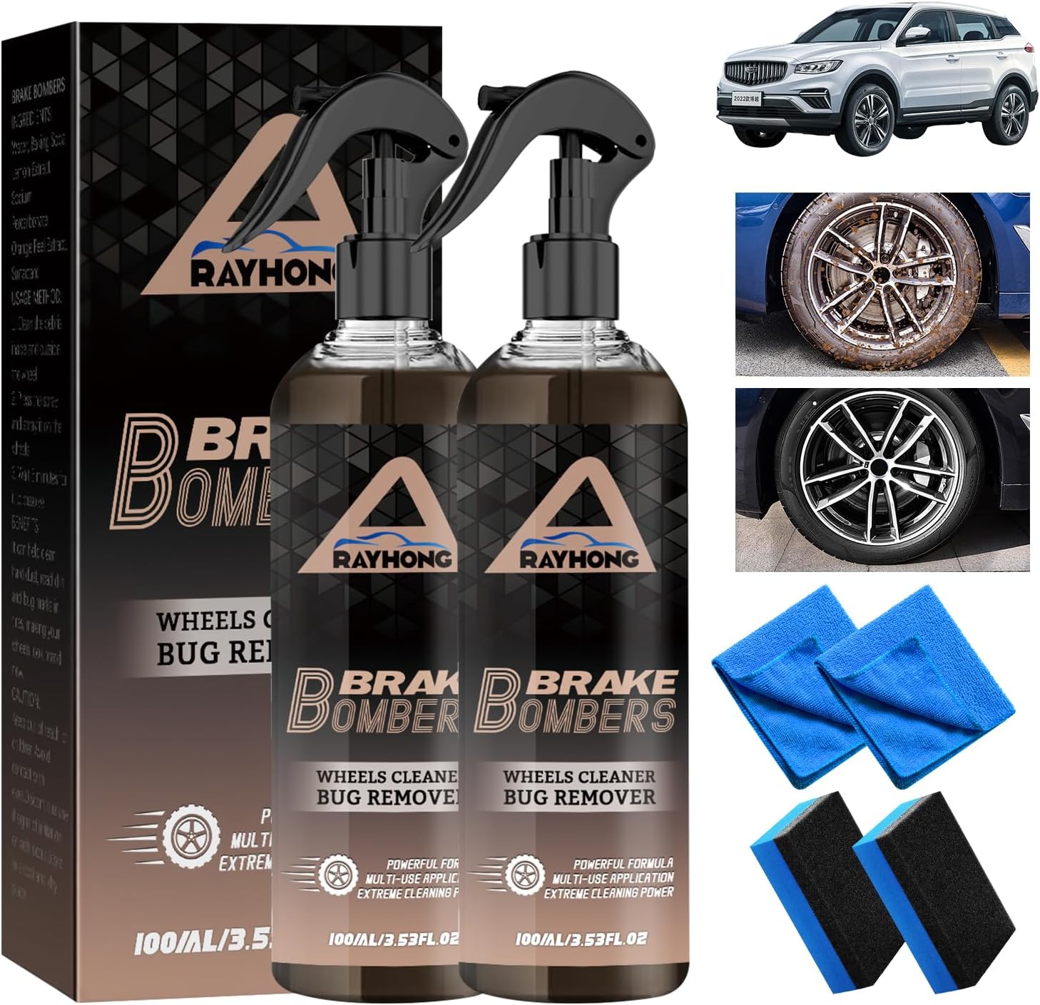 iaredon Brake Bomber Wheel Cleaner Powerful NonAcid Truck