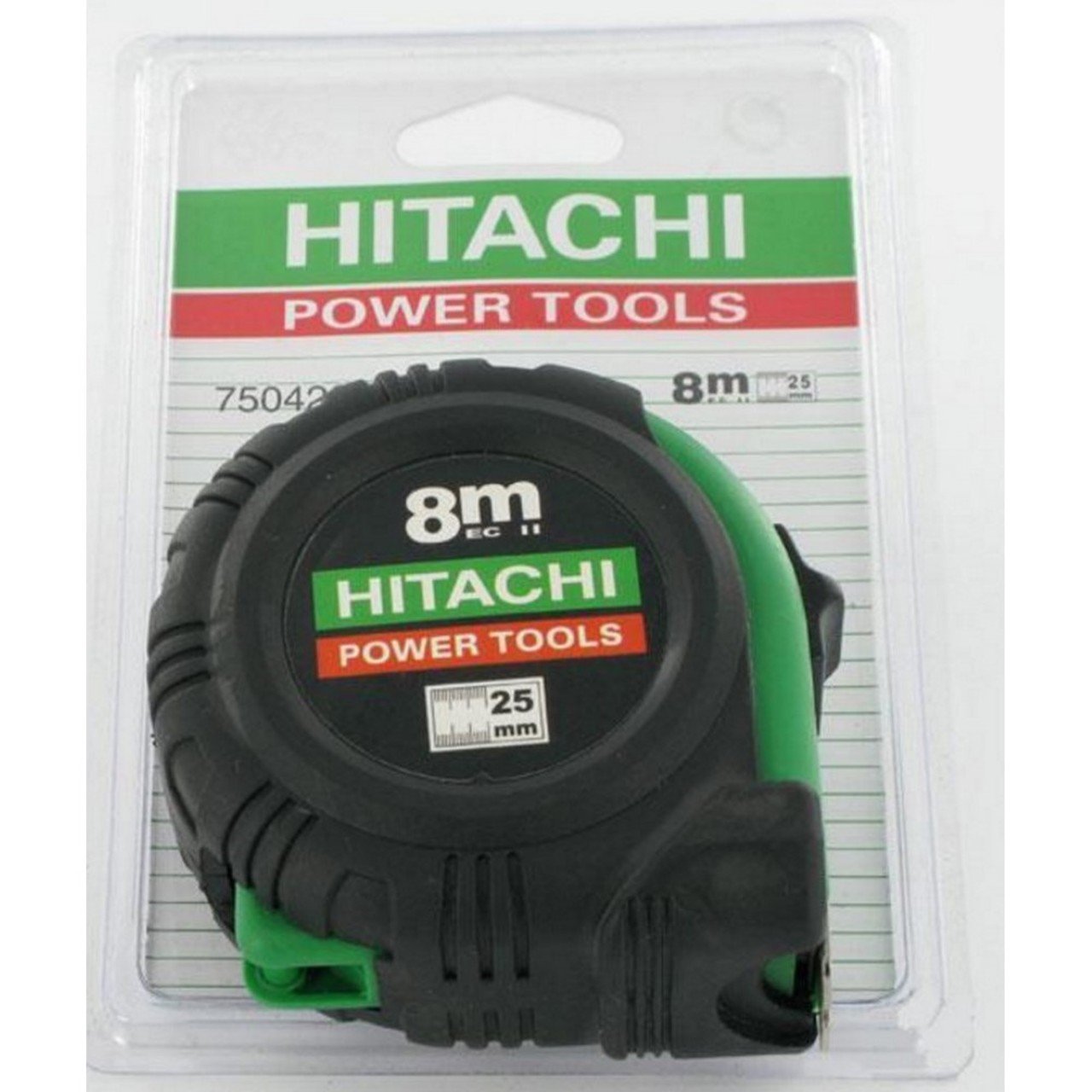Mètre ruban HIKOKI 750422 de 8 mètres avec boîtier robuste pour chantiers