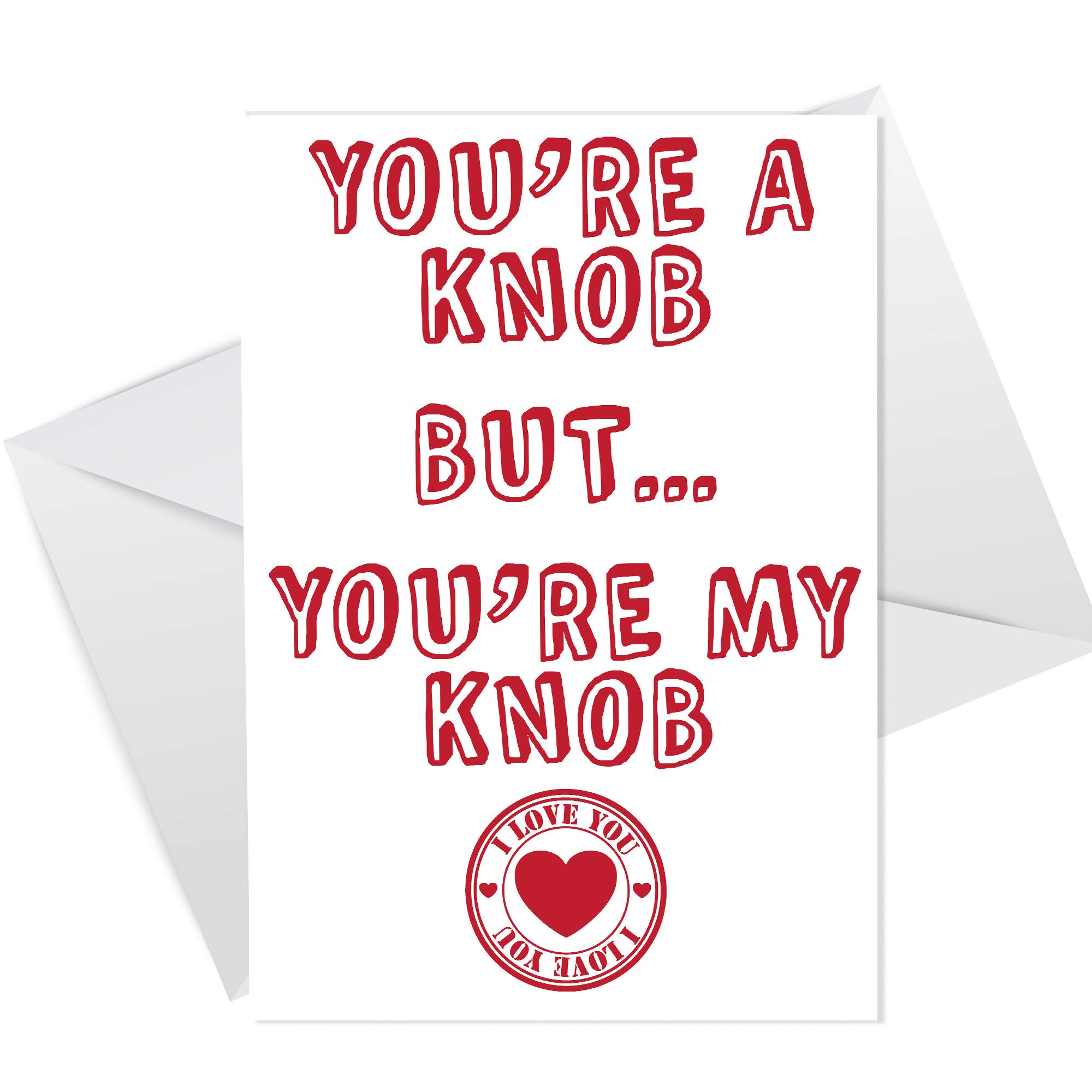 Funny RUDE Card For Boyfriend Husband On Valentines Day Anniversary For Him