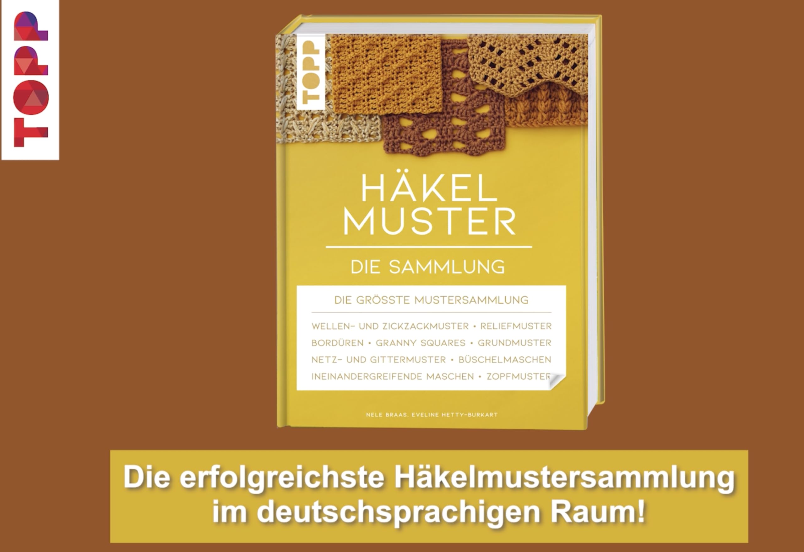 Häkelmuster. Die Sammlung: 400 Muster: Grundmuster, Muschelmuster, Noppenmuster, Reliefmuster, Wellen- und Zickzackmuster, Granny Squares u.v.m. (Standardwerk)