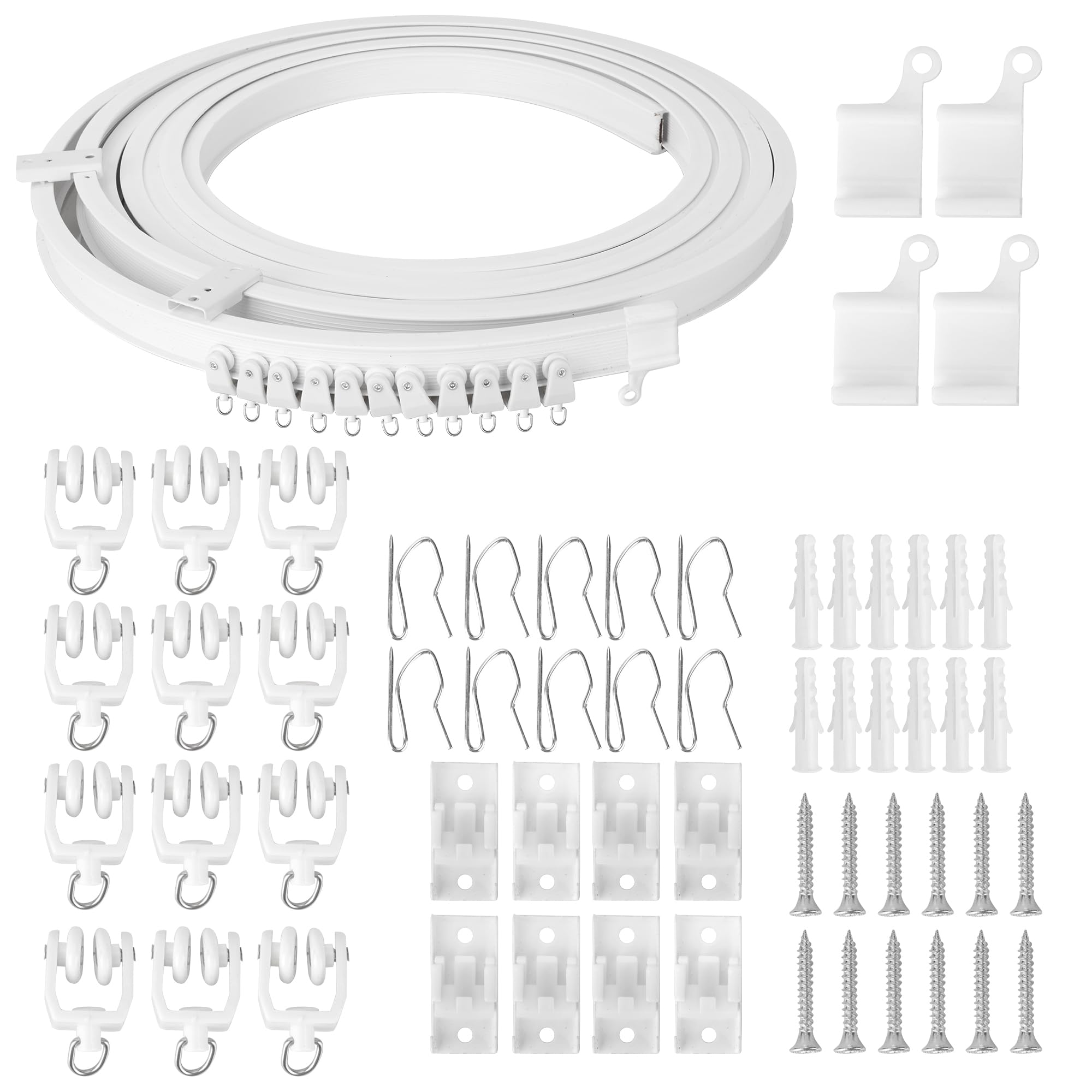 Rail de rideau de plafond pliable pour sublimer une baie vitrée de salon