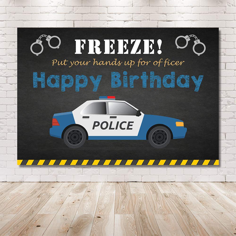 Decorazioni a tema polizia per feste e compleanni