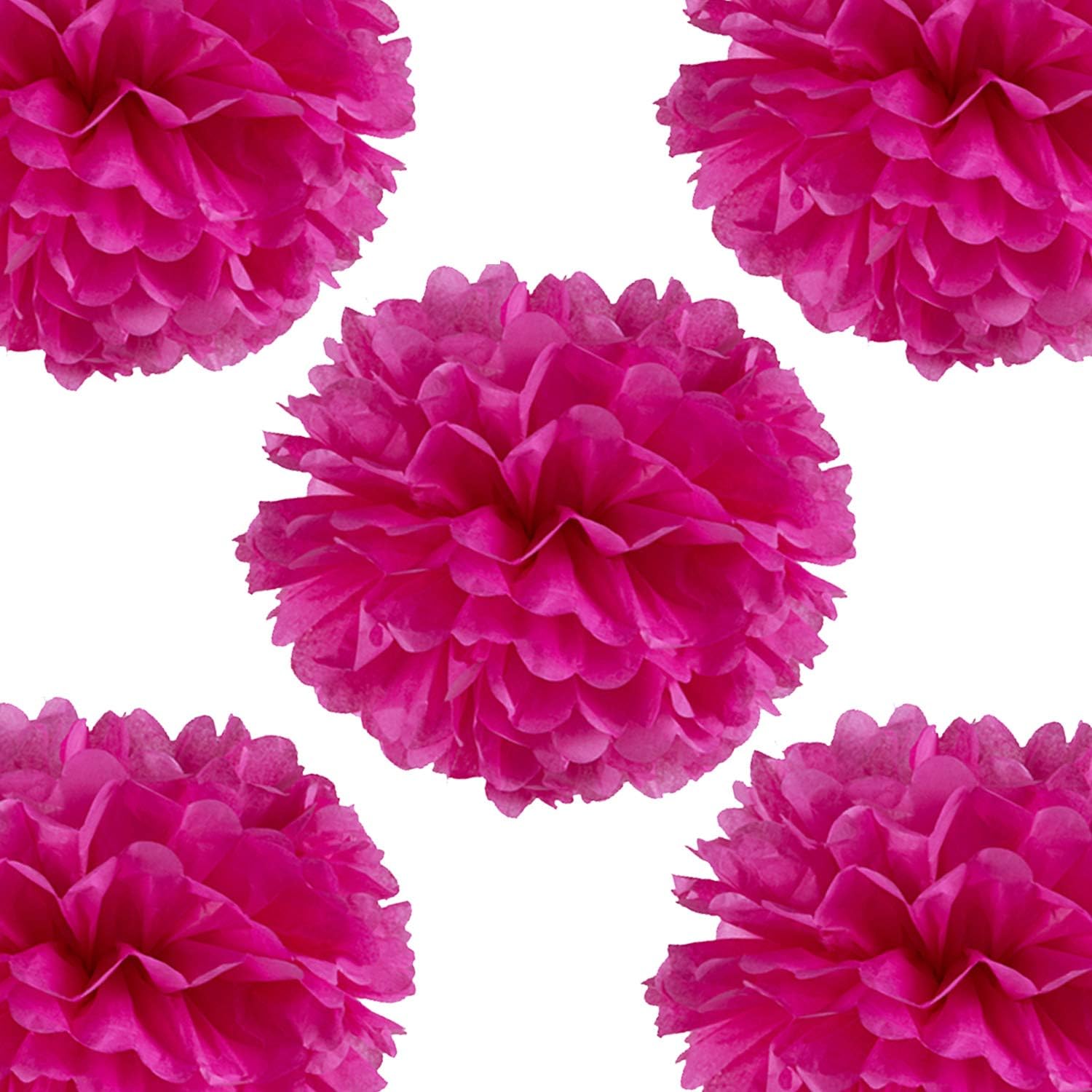 14" Green Tissue Pom Poms Kit DIY Decorative Paper Flowers Ball for Birthday Party Wedding Baby Shower Home Outdoor Hanging Decorations, Pack of 10 : Home & Kitchen