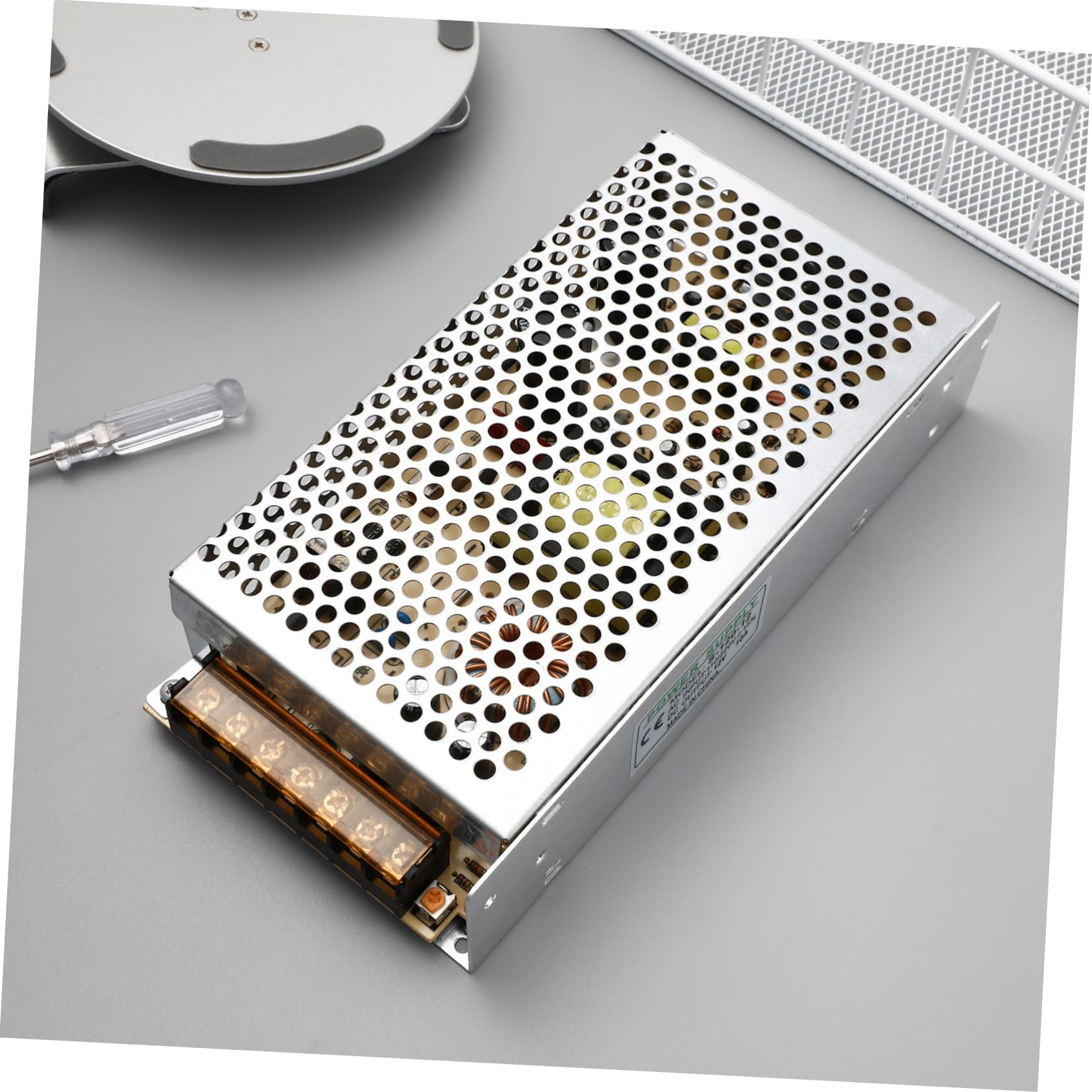 Adaptador de Fuente 120w de Hierro Plata, Convertidor de Corriente
