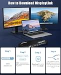 WAVLINK Universal Docking Station with DisplayLink, Dual 4K@60Hz Laptop Dock for macOS & Windows, USB-A/C Dock, 2HDMI+2DP, USB 3.0, Ethernet & Audio – Ideal For Home & Office Multi-Screen Productivity