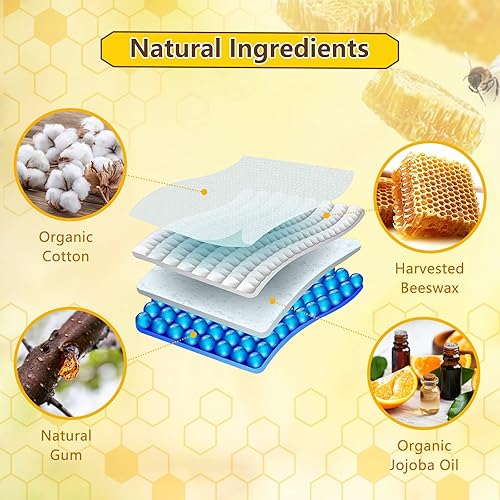 Miniatura 4 de WEKIWGOT Envoltura de cera de abeja reutilizable envolturas de alimentos de cera de abejas envoltura de sándwich de pan ecológico orgánico