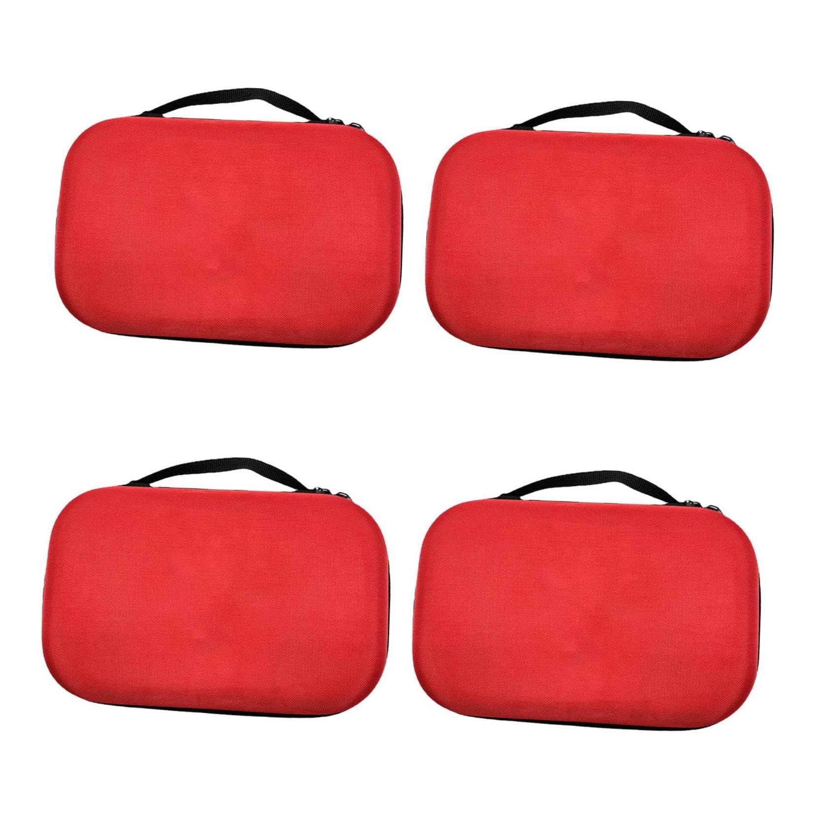 4 Pezzi Borsa Pronto Portatile per Viaggi e Campeggio Sacchetto Medicinali con Chiusura Zip Materiale Resistente e Facile per Escursioni e Emergenze