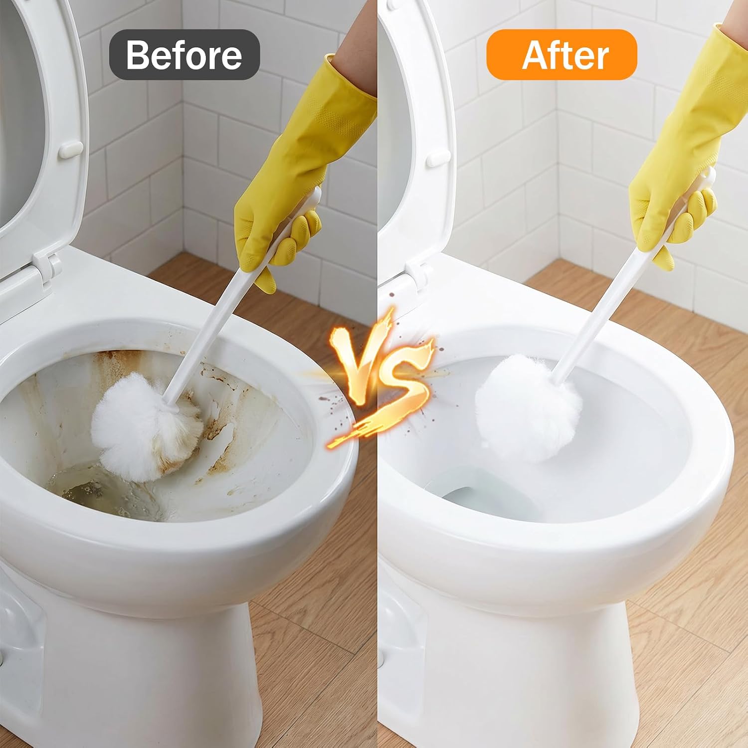 12 Pack 14 Inch Long Handled Toilet Bowl Brush image 4