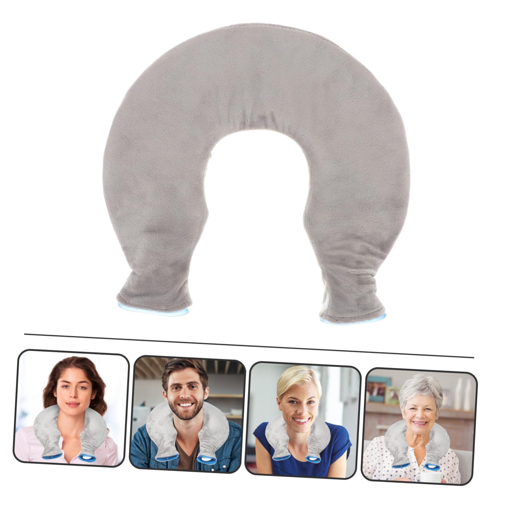 Homoyoyo Borsa Calda e Fredda per Collo e Spalle, U in PVC Riutilizzabile Impacco, Alleviamento Fastidio per Lesioni