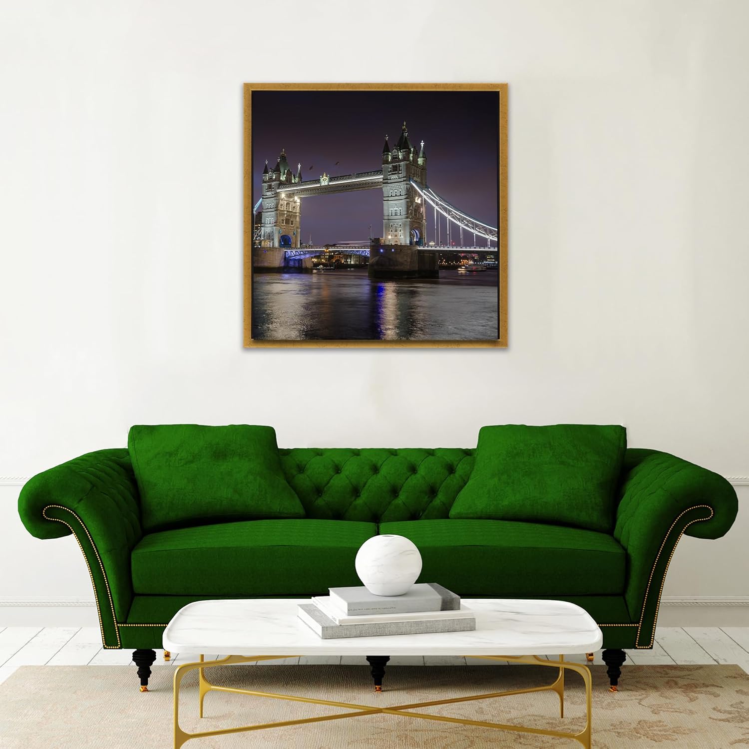 Pixy Canvas Floater Frame 6x6 for 1.5 inch Deep Canvas Paintings/Canvas Prints/Wood Canvas Panels/Wall Art/Wall Decor/Home Decor/Artwork (Rustic Gold, 6 x 6 inch, Square)