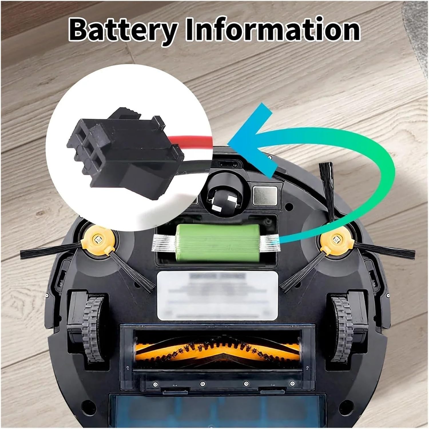 14.4V 3000mAh Rechargeable Battery，Compatible for Coredy R650，for 25C 30 30C G10 G20 N79，Robot Vacuum Cleaner Spare Parts(3500mAh)
