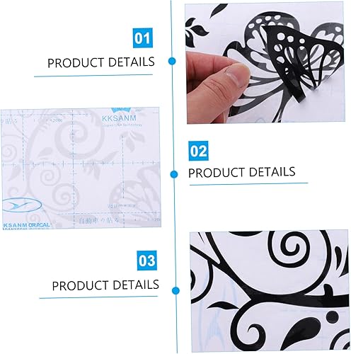 Vista 3 de CANIGHT 1 Set Flower Vine Butterfly Car Sticker Car Window Decal Car Window Decals for Vehicles Car Window Stickers Car Decorative Sticker Car Vinyl