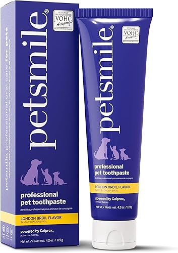 Petsmile Pasta dental profesional para mascotas para gatos y perros, solo pasta de dientes aceptada por VOHC - Clínicamente probado para controlar