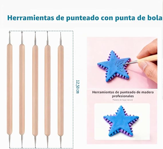 25PCS Polymer Clay Tool Kit - Modeling Set for DIY Crafts, Creative Sculpture and Art Projects