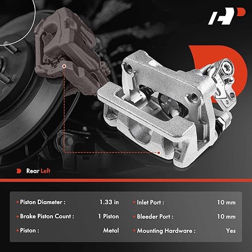 Miniatura 2 de A-Premium Conjunto de pinza de freno de disco con soporte compatible con modelos seleccionados de Mazda - CX-3 2016-2018, L4 2.0L, Sport Utility -