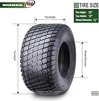 Vista 25 de WANDA One 18x7.50-8 Lawn Mower Cart Turf Tires P332 /4PR