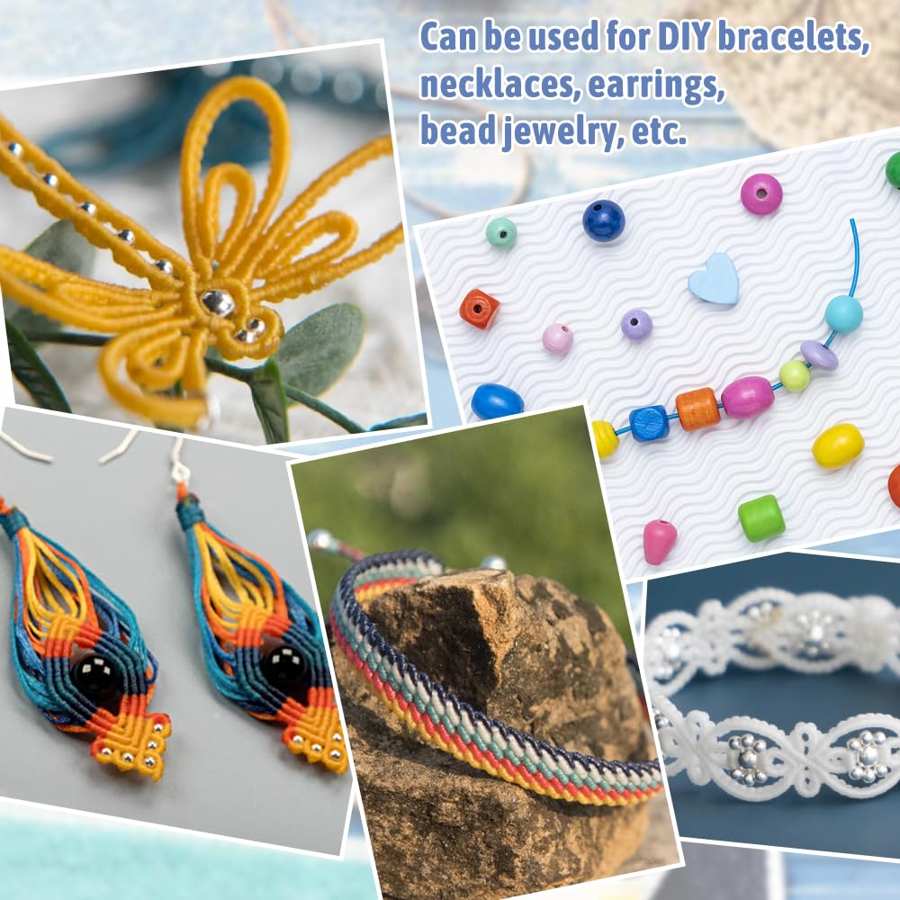 Fili Cerati Colorati Per Bracciali - 25 Rotoli Da 10m, 0.55mm, Per Fai Da Te E Gioielli - Foto 2