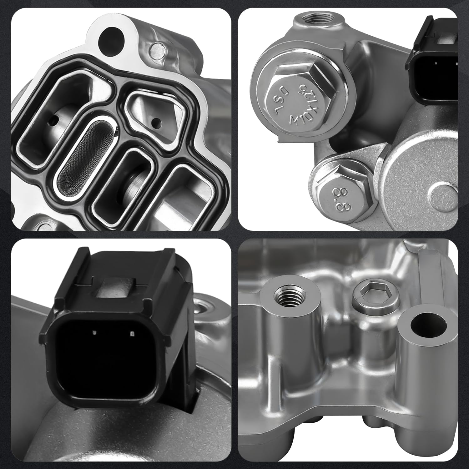 15810-6A0-A01 Engine Spool Valve Assembly Compatible With Honda Accord Civic CR-V 1.5L 2018-2024 Replace 158106A0A01 Compatible With Honda VTEC Engine Spool Valve