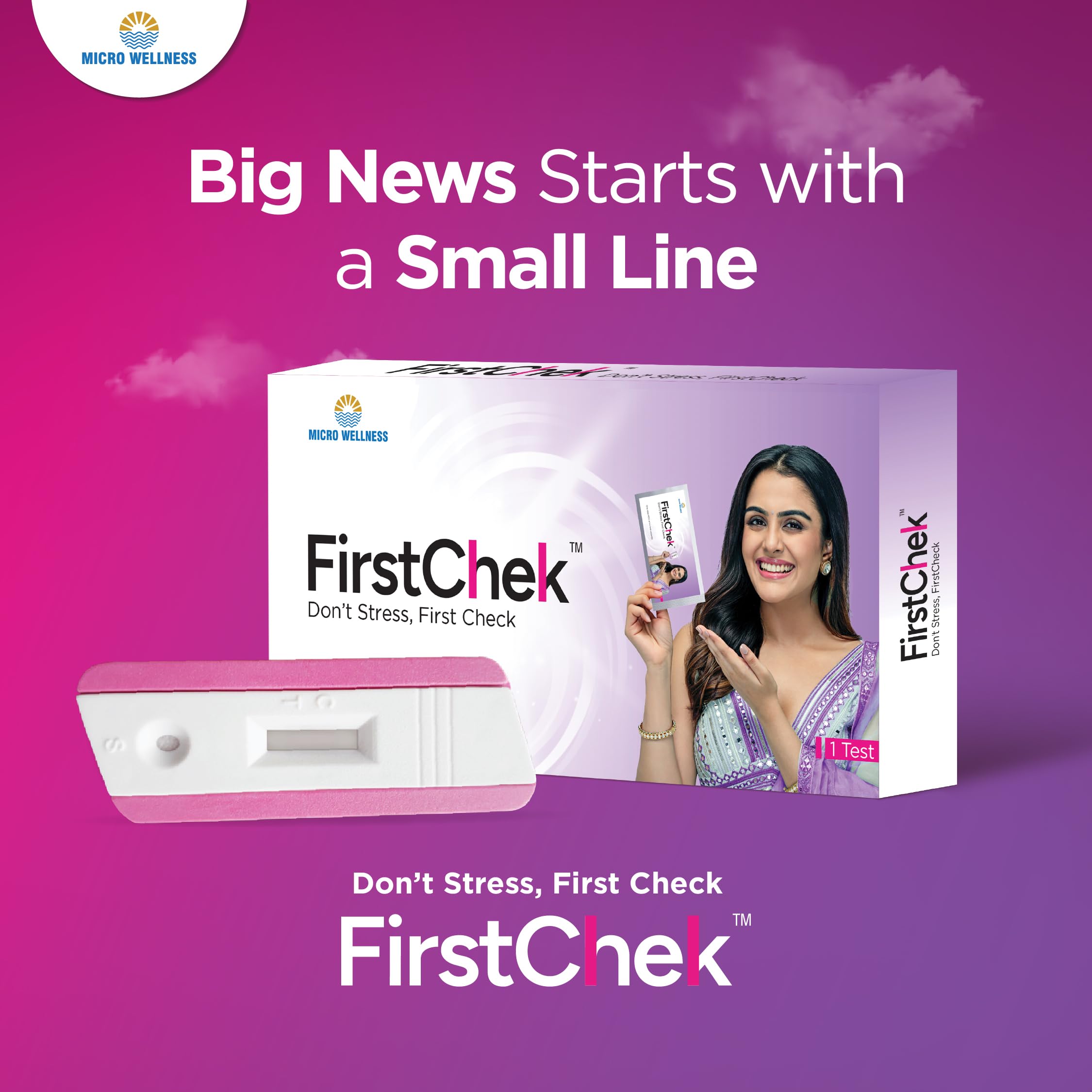 FirstChek -Pregnancy Test Kit | Single Use |Don't Stress...FirstChek | 99% Accuracy | Quick Results in 3–5 Minutes | Easy to Use | Early Detection | Trustworthy Results | Pack of 8 - Image 3 thumbnail