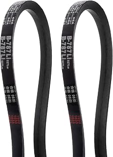2pcs B-787Li V-Belts Drive Belt 787mm Inner Girth B Section Rubber for Power Transmission