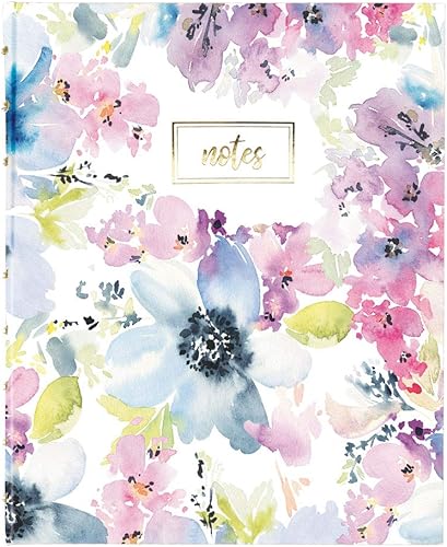 Miniatura 2 de Blueline MiracleBind™ - Cuaderno recargable, tapa dura, encuadernación de doble alambre, 9.25 x 7.25 pulgadas, 150 páginas a rayas, floral