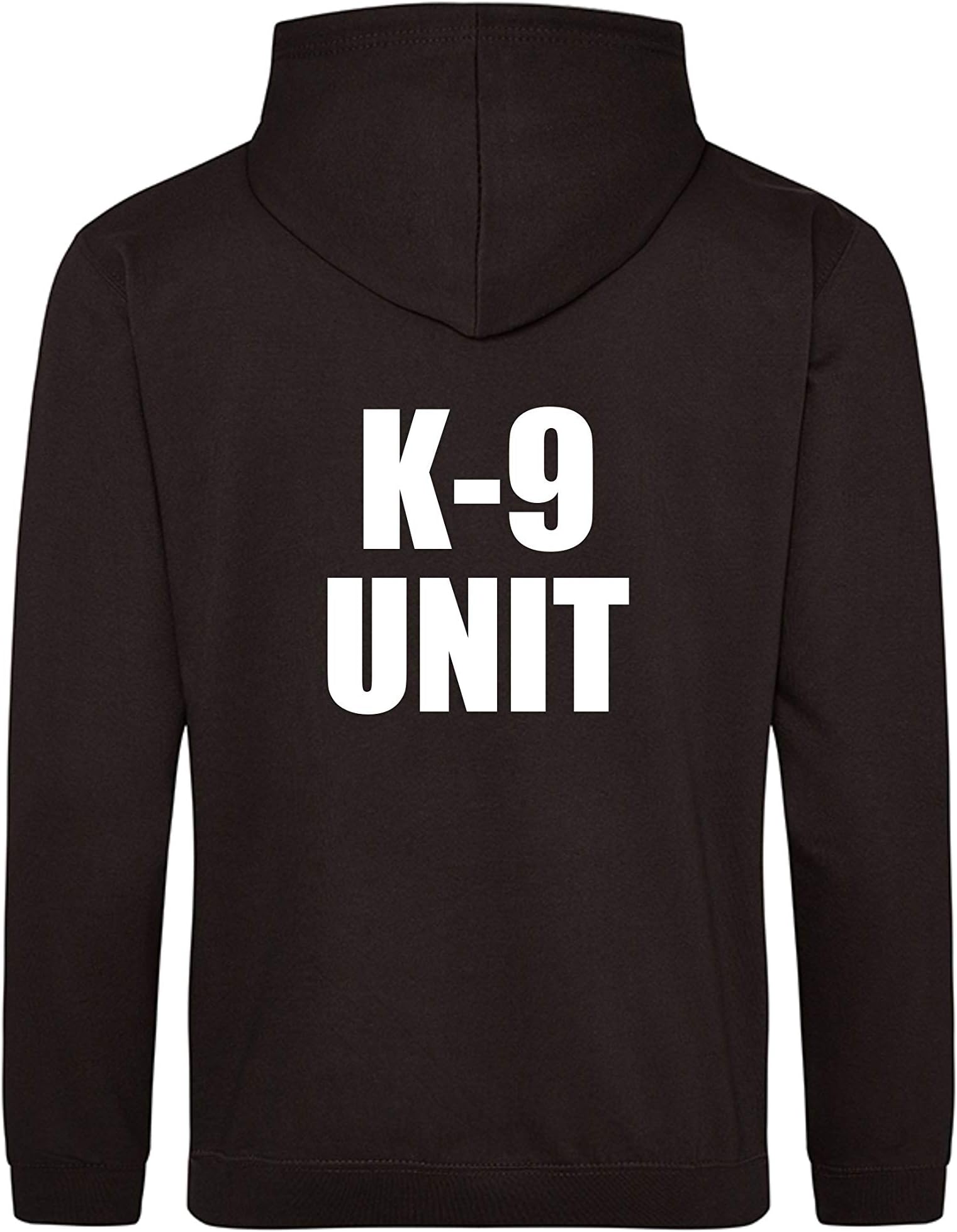 K9 Unit Printed Black Hoodie, Security Officer, Security Guard Bouncer, Doorman, Events, Large