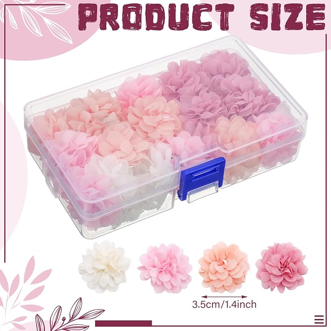 Set de 36 imanes decorativos de flores para refrigerador miniatura 3
