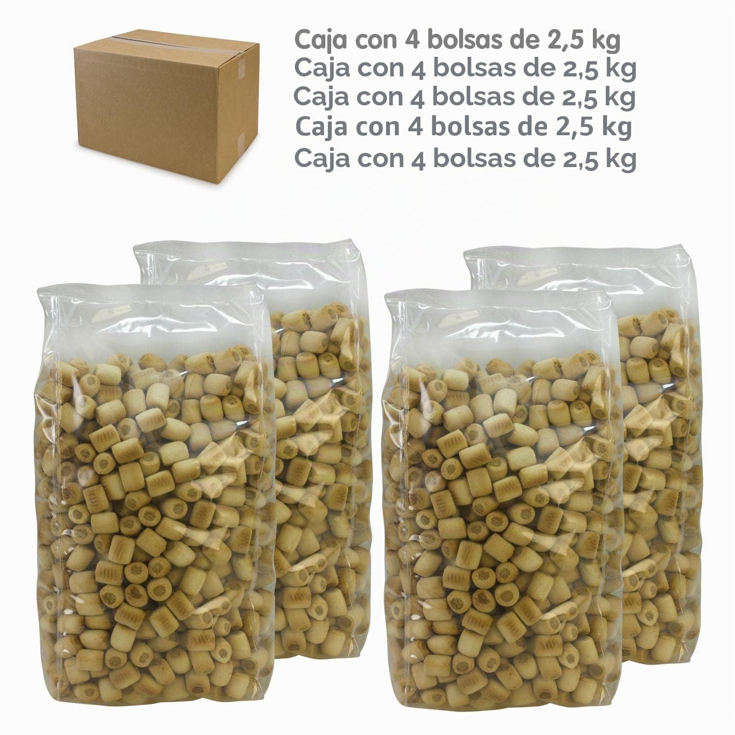 Arquivet Biscuits - Galletas para Perros Mini Rolls, 10 kg (Paquete de 1)