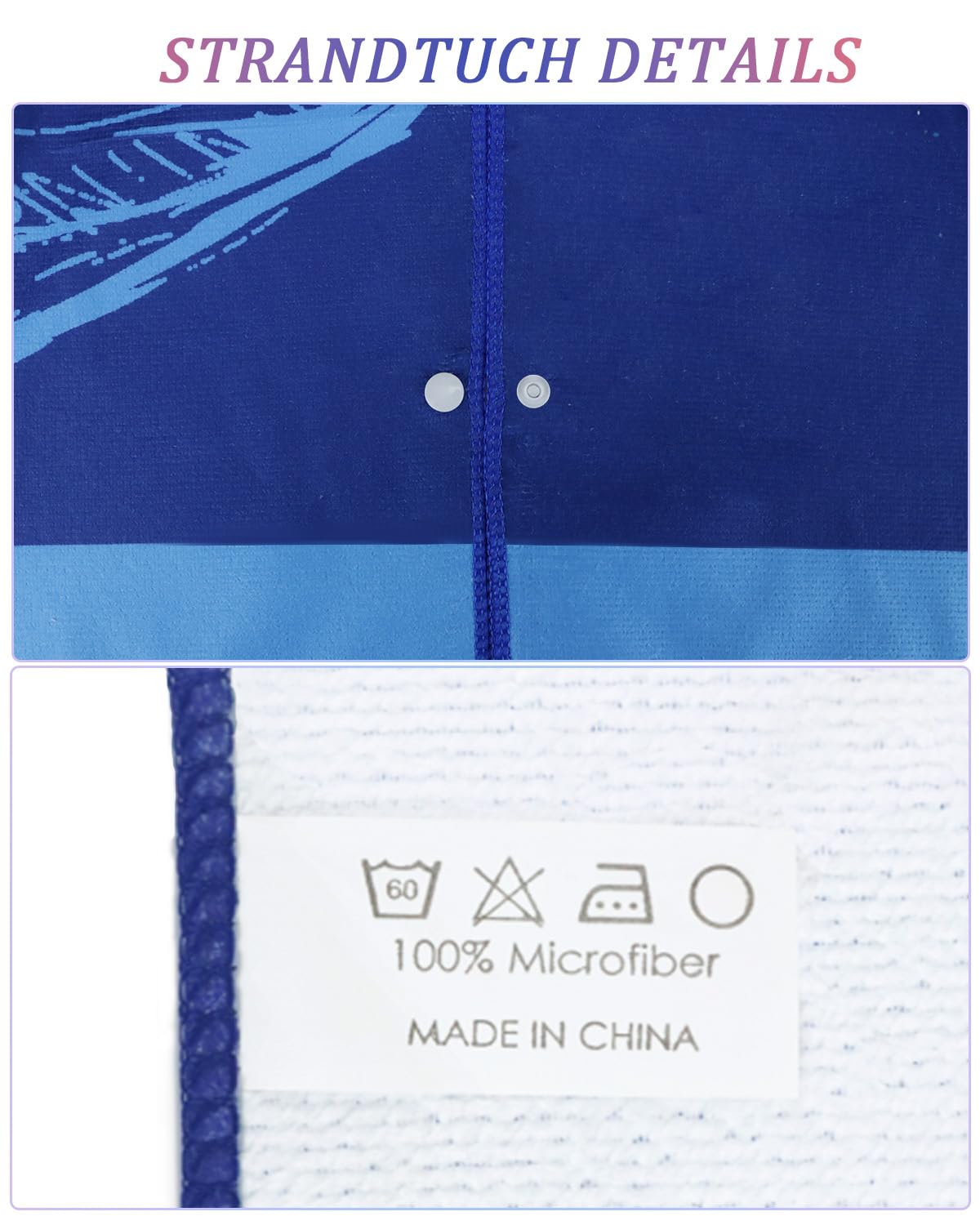 Serviette De Plage Microfibre JYHTK Extra Large 75x160cm - Motif Football, Séchage Rapide, Anti-Sable, Légère Pour Sport, Plage Et Natation
