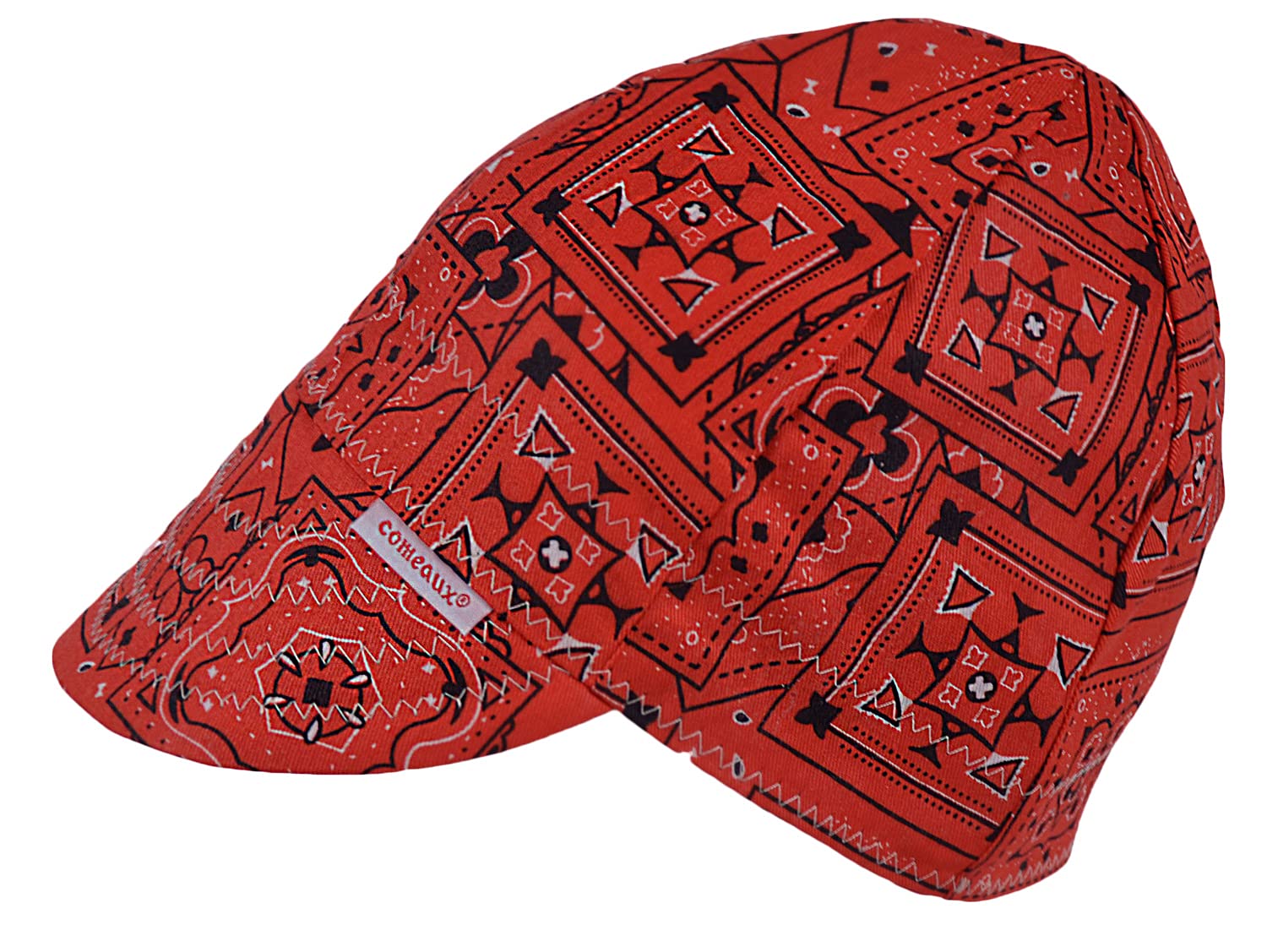 Comeaux Caps Reversible Welding Cap Red Bandana Size 7