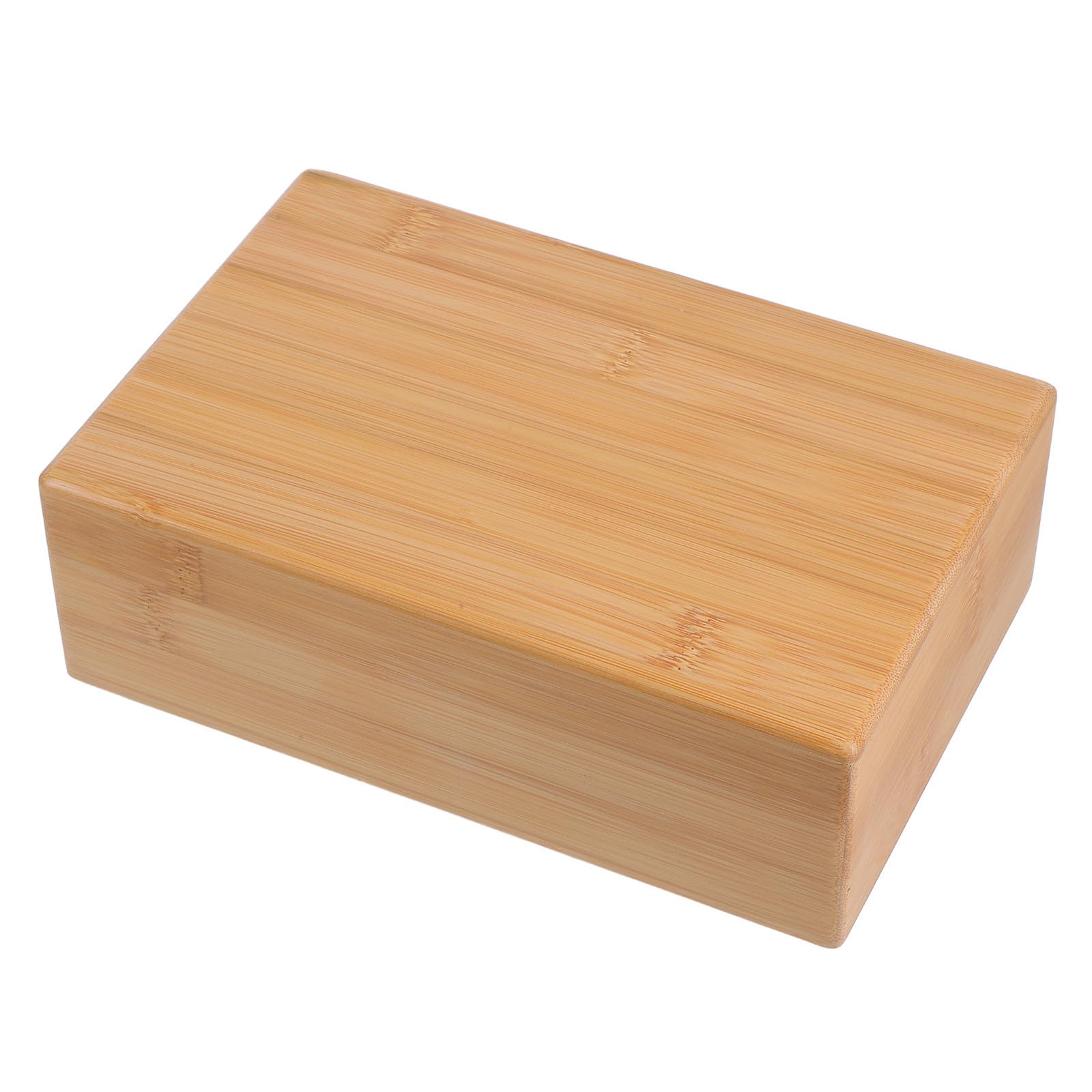 Tofficu 1pieza Bloques de Yoga de Bambú Natural con Superficie Lisa Ergonómica Soporte Estable para Entrenamiento de Equilibrio y Flexibilidad Accesorios para Pilates y Meditación Casa