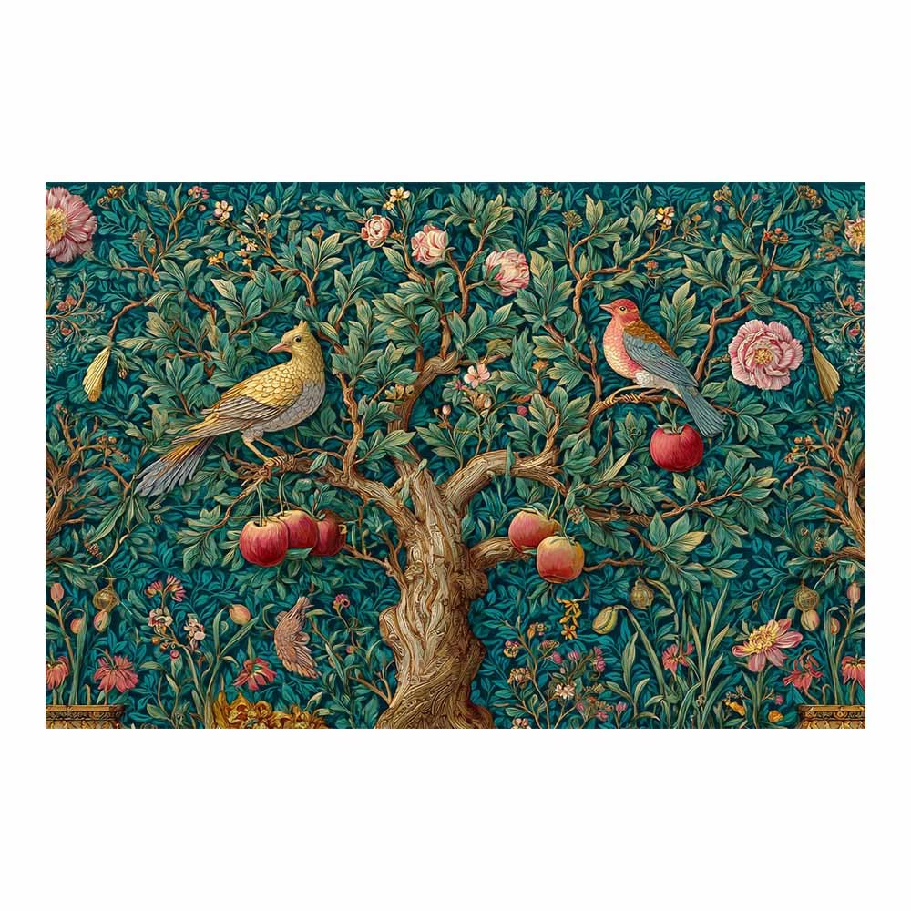 ZAMAEIU Tree of life wall art Branch-Adorned Tree abstract canvas wall, For Bathroom, Living Room, Bedroom, Office.Gift for Home Decor(green)-80x120cm Unframed