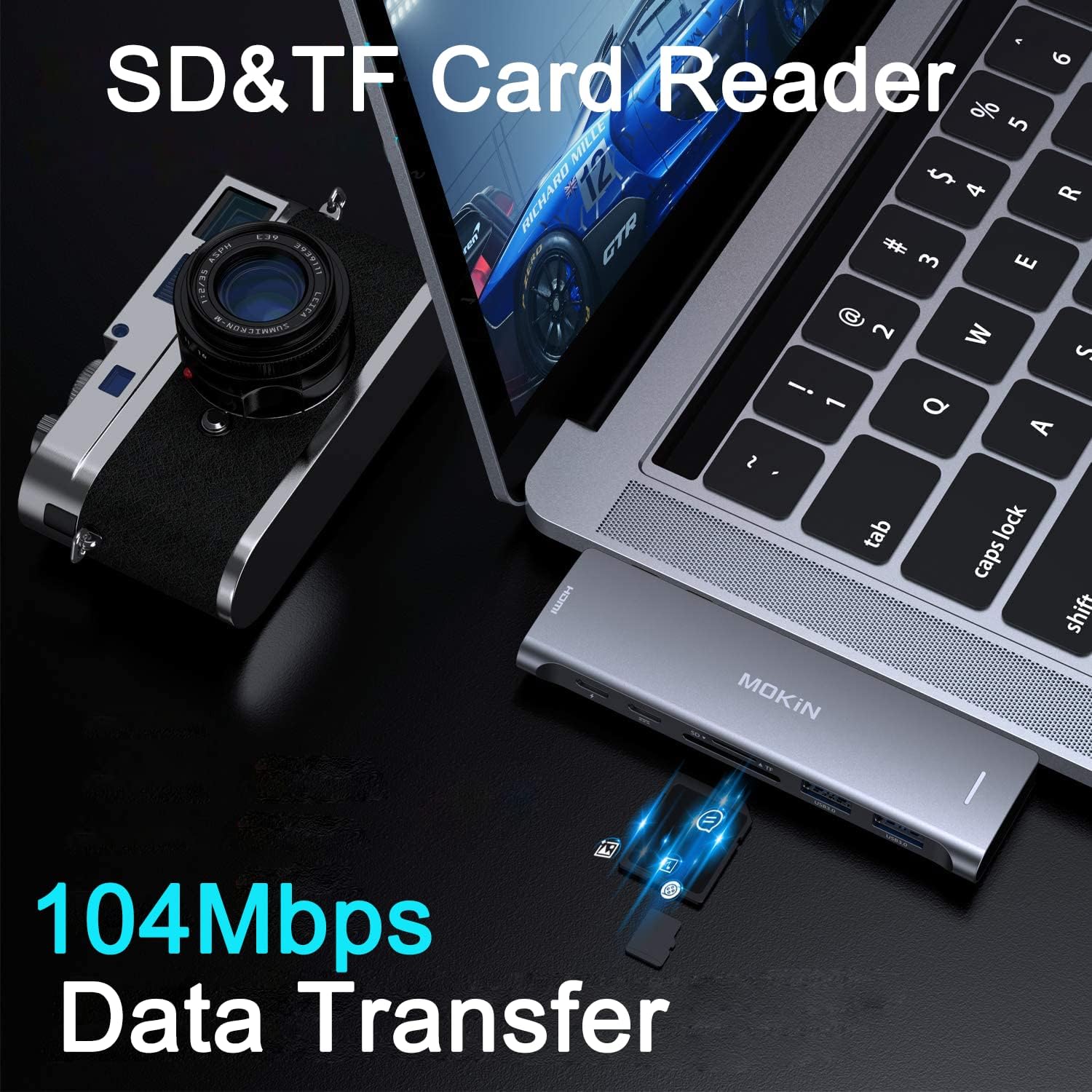 USB C Adapter for MacBook Pro 2022 2021 2020, MacBook Pro USB Adapter, 7 in 2 MacBook Pro Accessories for MacBook Pro/Air M1M2, Mac Dongle with 4K HDMI, 2 USB 3.0, TF/SD, USB-C 100W and Thunderbolt 3 : Electronics