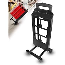 Tool Box Dolly Compatible with Mil.Waukee Packout Toolboxes, Thickened Carbon Steel Frame with Pull Handle, 200 Lbs Capacity, No Drilling Required