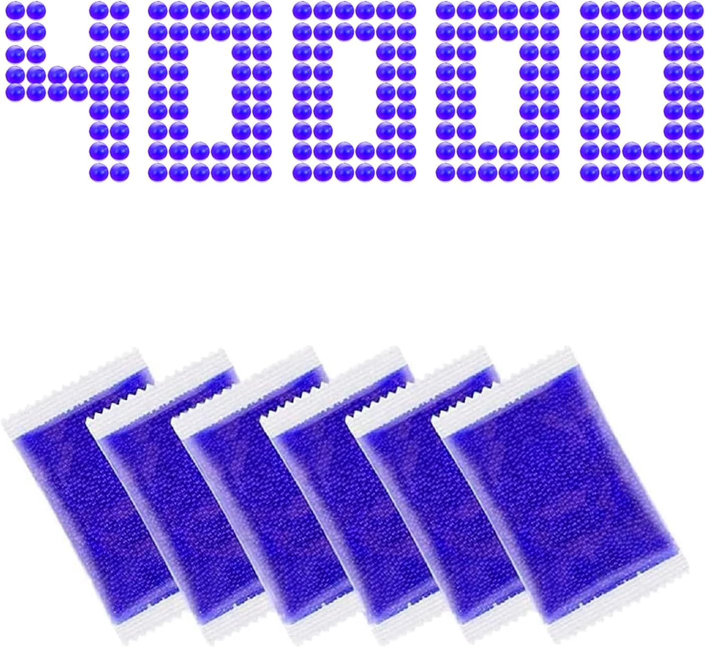 UXSIO Gel Ball Blaster Ammo Splat Refill (7-8 mm, 4 Pack, 10,000 Pieces Per Pack), 7.5mm Splatter Bullets, Compatible With Refill Blaster, Purple, for Ages 14+