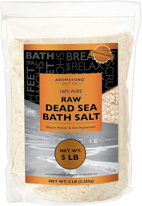 5 lbs Raw Dead Sea Salt Contains All Dead sea Minerals Including Dead