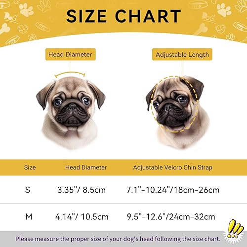 Miniatura 4 de PETLESO Casco para perro, motocicleta, casco para mascotas para perros pequeños, gatos, tapa de seguridad rígida con protección ajustable para la