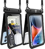 Vista 1 de Njjex Bolsa impermeable doble espacio para teléfono Paquete de 2 fundas impermeables para teléfono S25 Ultra S24 S23 S22 S21+ S20 S10 S9 Note 20