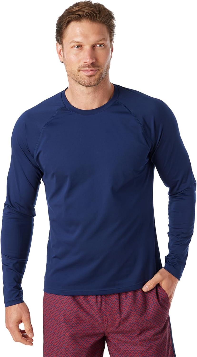 Fair Harbor The Anchor Rashguard –– Men's Athletic Rashguard –– Quick Dry, Raglan Sleeve, UPF 50 Sun Protection