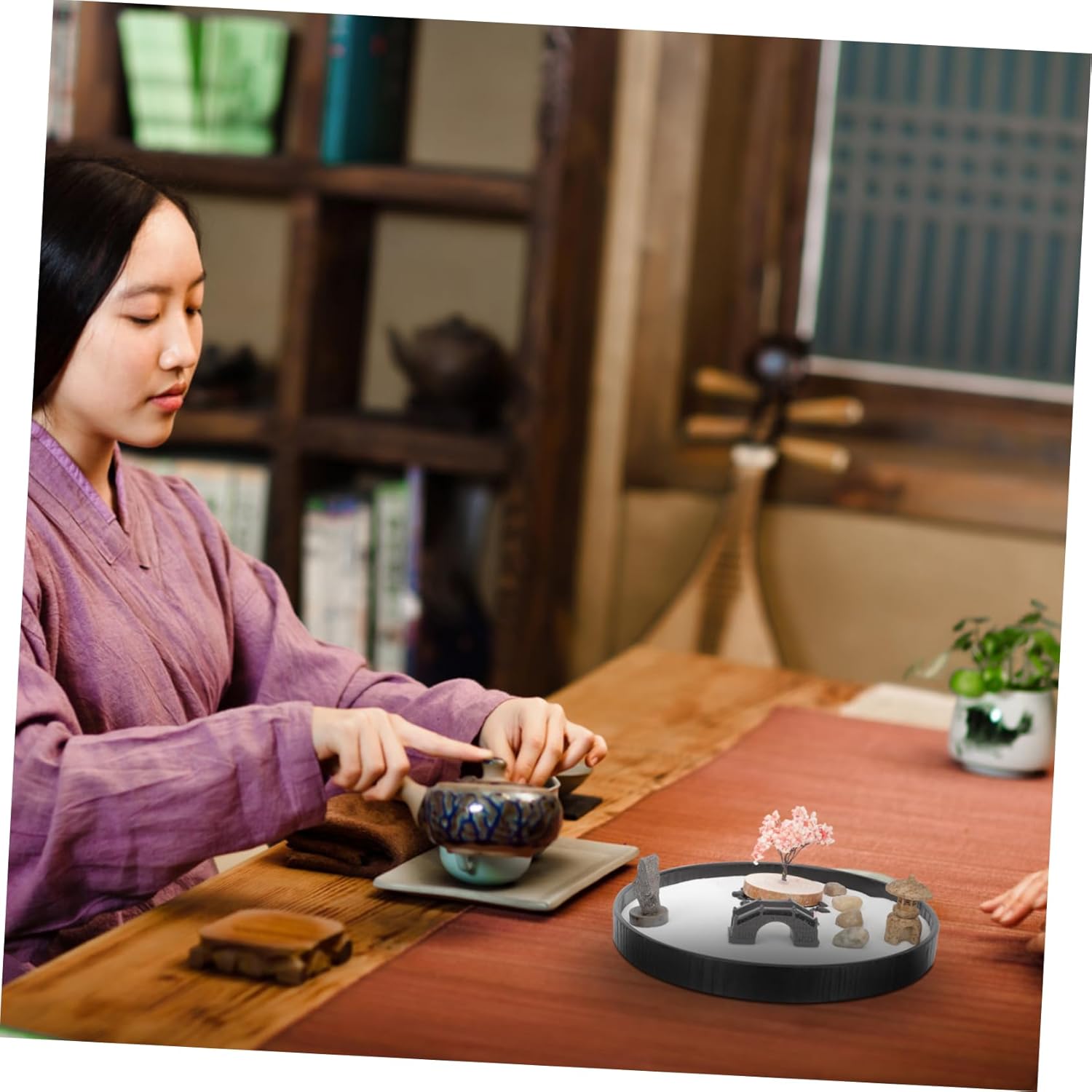 Zen Garden Sand Decorations Sand Table Artware Desk Decorations Boys and Girls Box Zen Garden Accessory