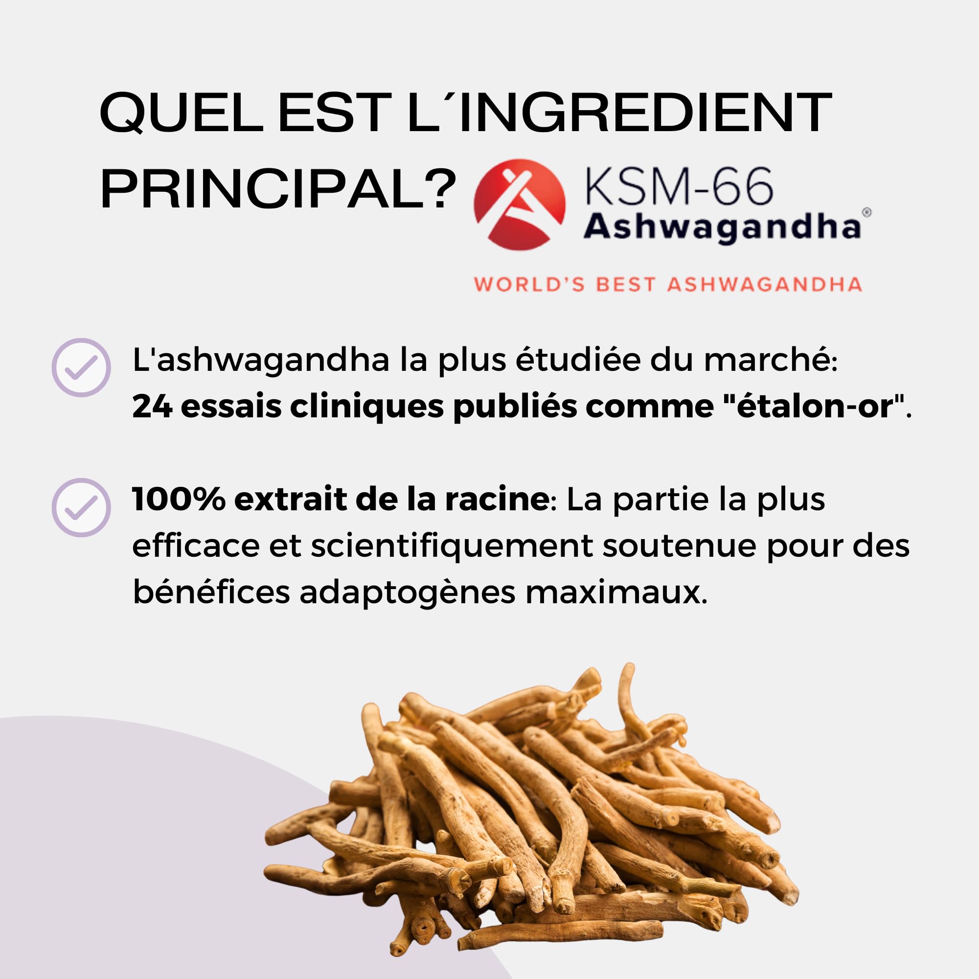 Bien-être émotionnel Unik | Anxiété, stress, supplément d'humeur | Ashwagandha KSM-66 + Safran + Tryptophane + Chrome Vitamine B6 | 60 Gélules | Lab Unik Health & Nutrition