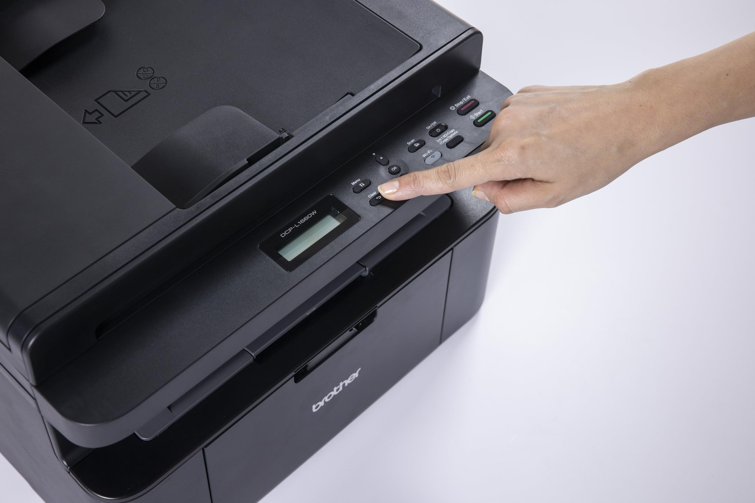 Brother DCPL1660W Monocromatica Multifunzione Laser 20 ppm WiFi LAN USB Cassetto 150 ADF 10 fogli