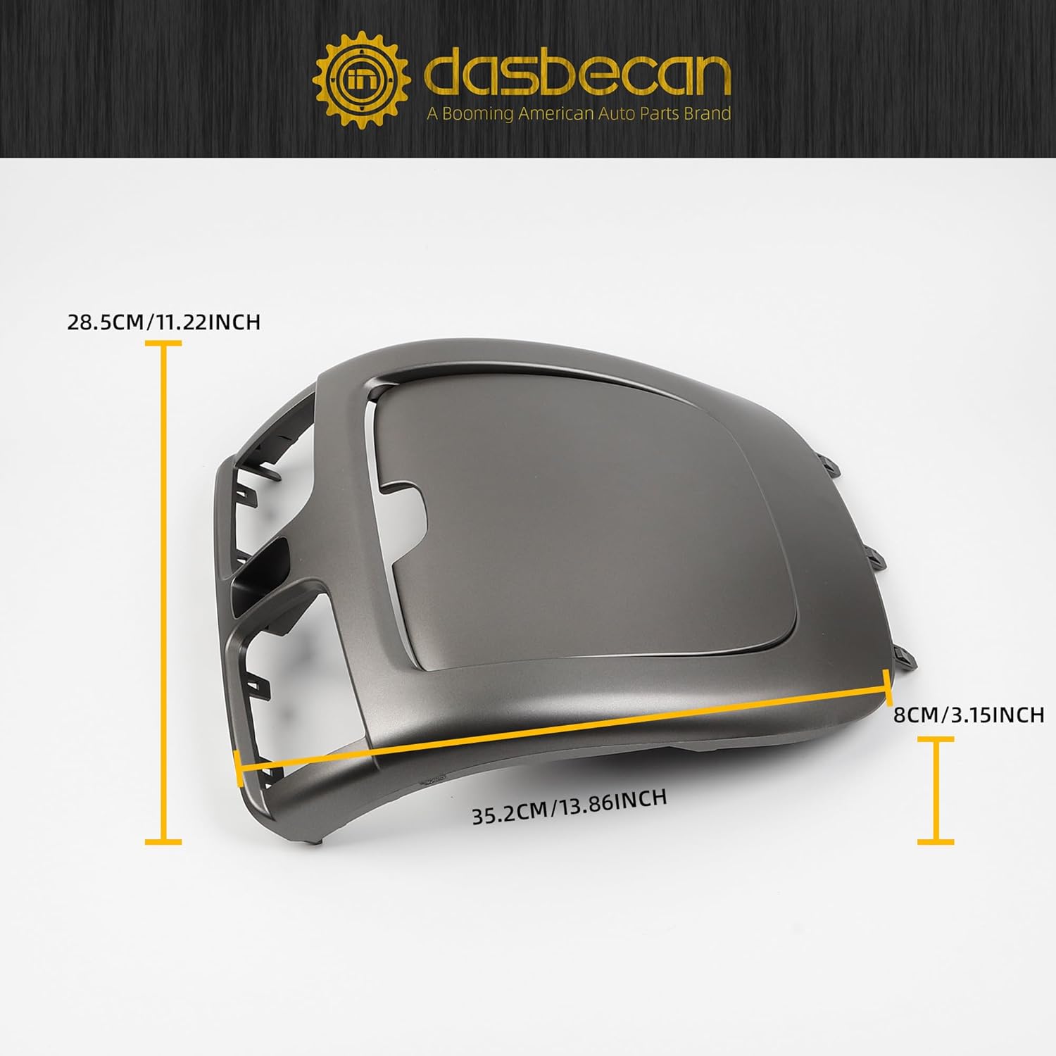 Dasbecan Grey Center Dash AC Outlet Air Vent Panel Compatible with 2000-2006 Nissan Sentra Gray Cubby Storage Replaces# 682605M002 68260-5M002