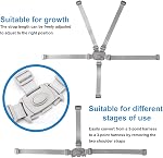 High Chair Strap for Graco, Polyester and Plastic Adjustable Highchair Strap Baby High Chair Accessories 5 Point Harness Traps Belt Replacement (Grey)