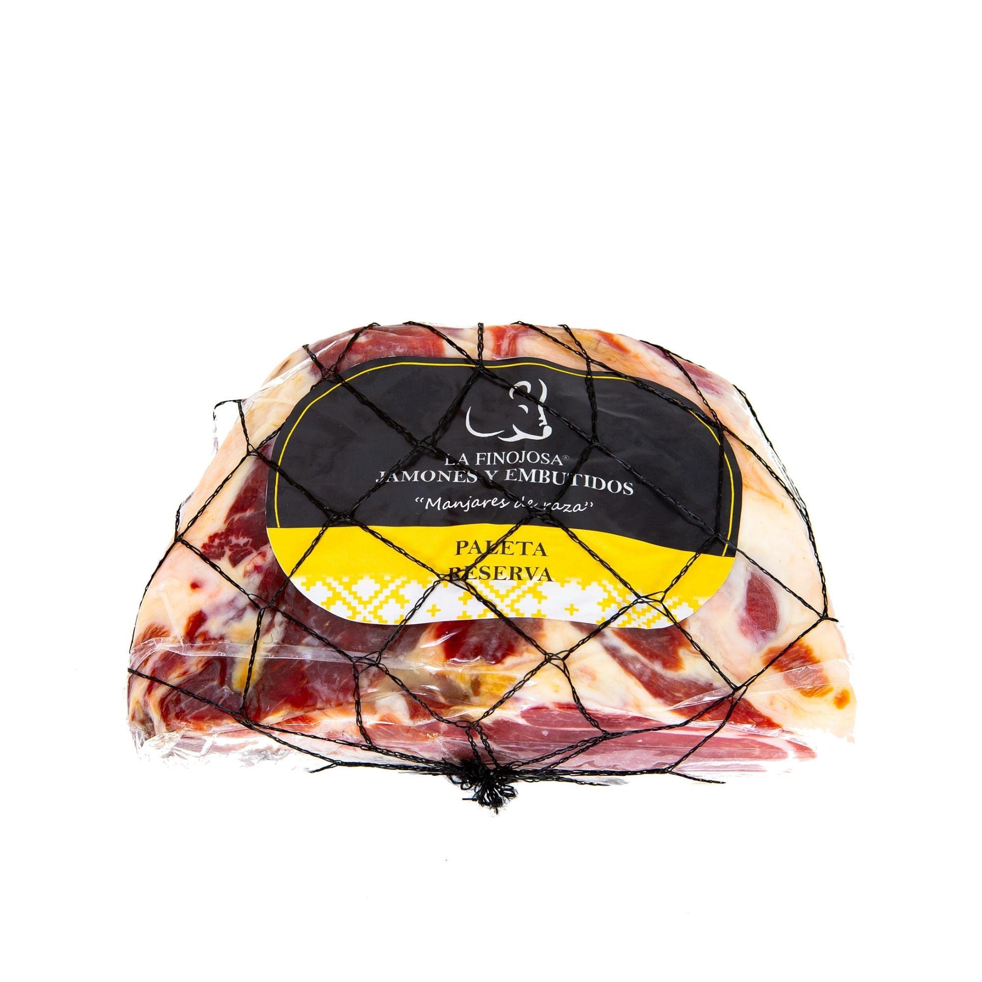 1/2 Paleta Reserva Deshuesada - Peso de 1,2 Kg - Mínimo 16 Meses de Curación - Aroma Intenso y Agradable - Posee un Sabor Dulce y Poco Salado - Paletilla Envasada al Vacío - La Finojosa