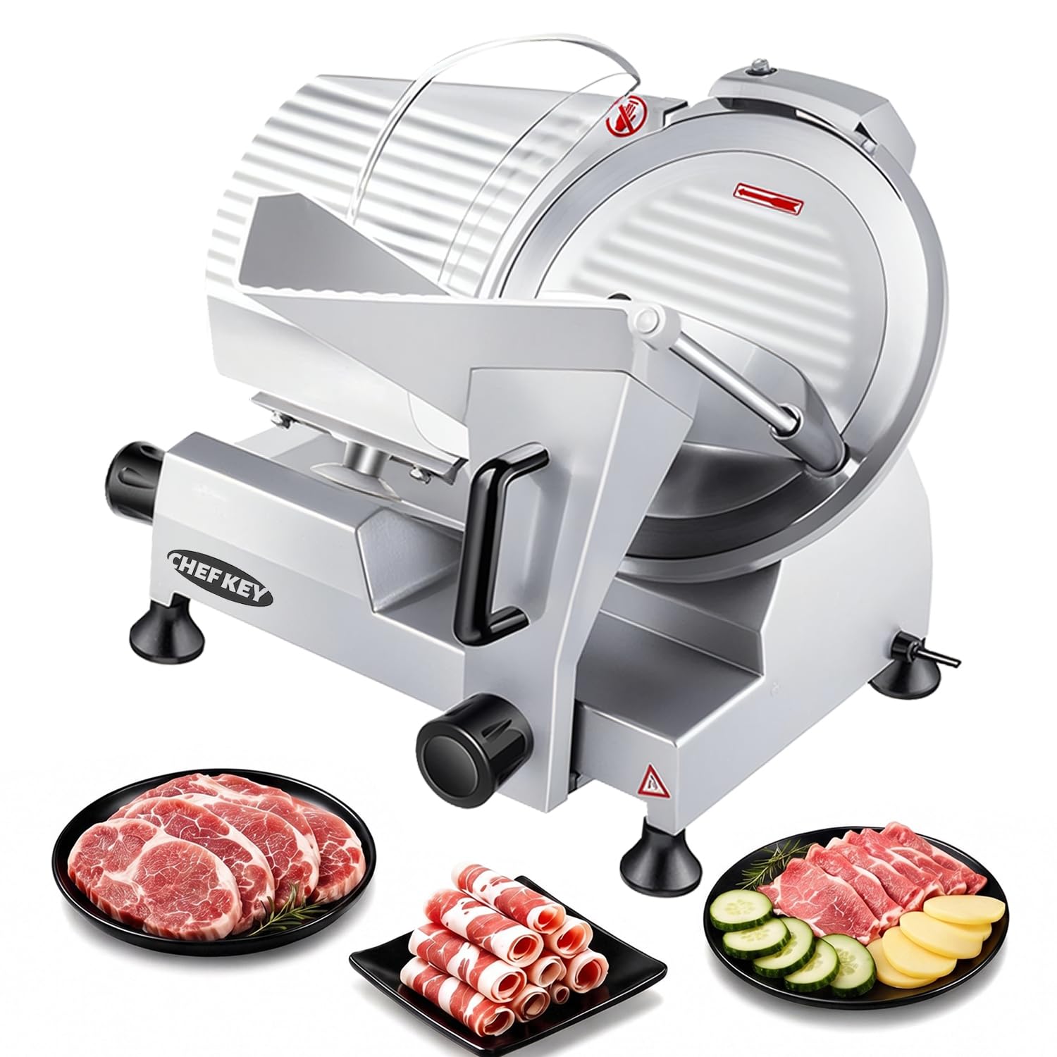 Commercial Meat Slicer 10 inch Electric Food Slicer Frozen Meat