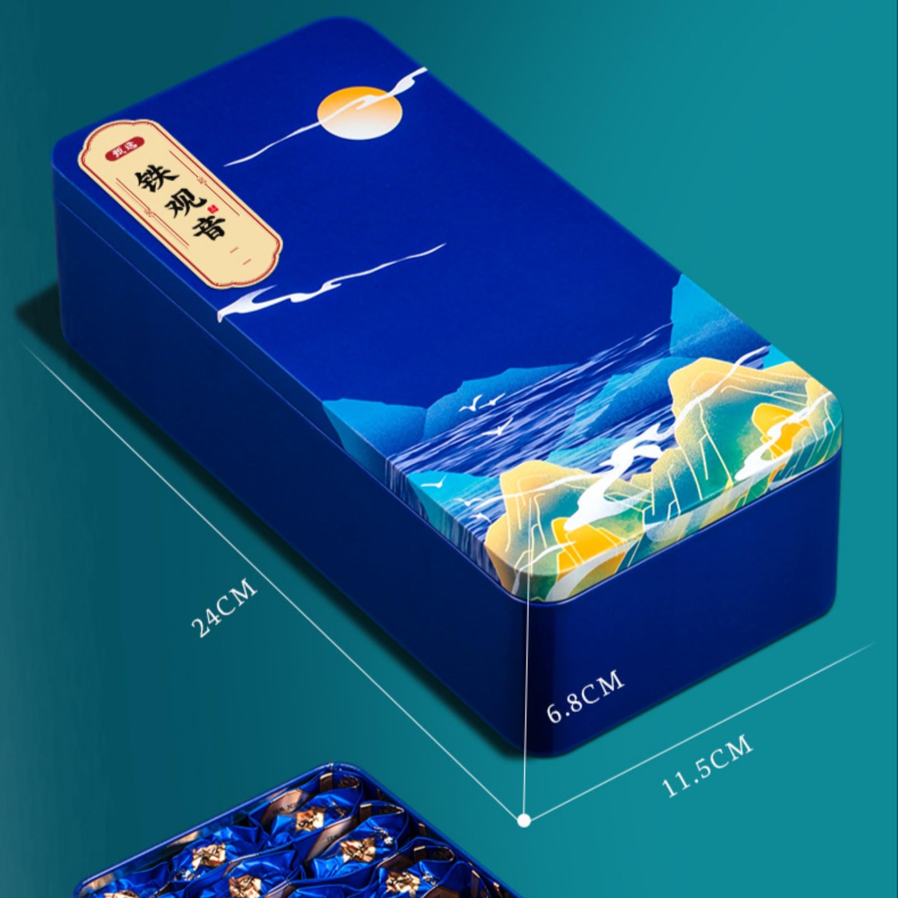 Corbata Anxi Premium Guan Yin Té Oolong, Aroma Fuerte 256g Envasado Al Vacío Individualmente