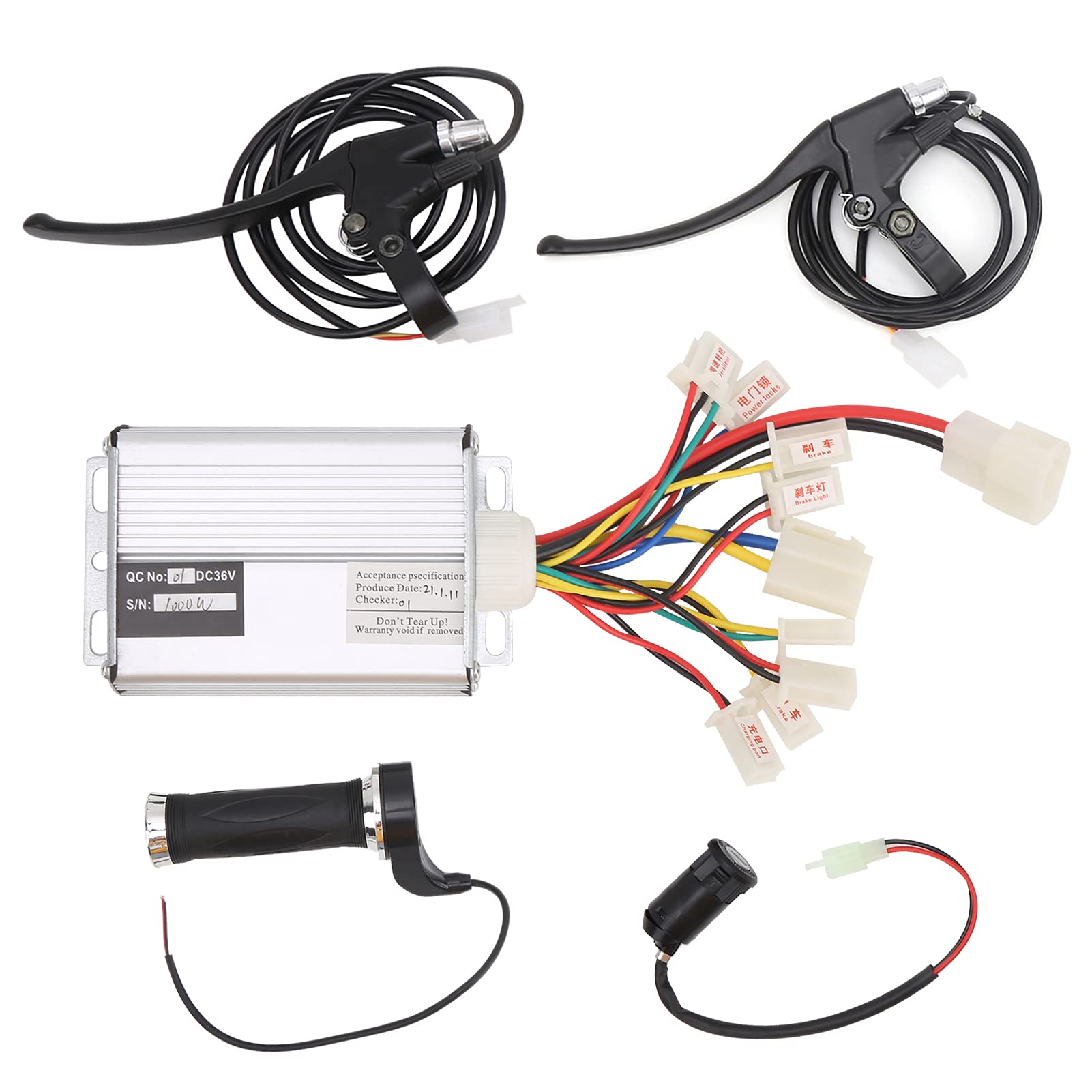 Zestaw kontrolera roweru elektrycznego 36 V 1000 W, rozwiązywanie problemów z hamulcami, konkurencyjna cena