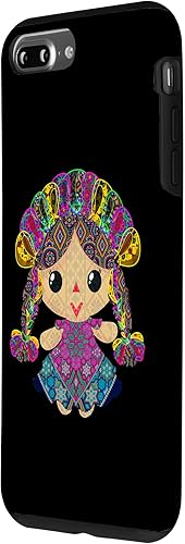 Vista 29 de iPhone 13 Pro Max muñeca mexicana, maria, mazahua arte huichol, lele, estuche