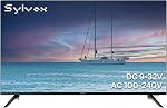 SYLVOX 40-inch RV TV, 1080P FHD Smart Google TV, 12V/24V DC & AC Power for Truck RV Boat, Waterproof Remote, 9-32V Wide Voltage Shock-Resistant Design (Marine Series)